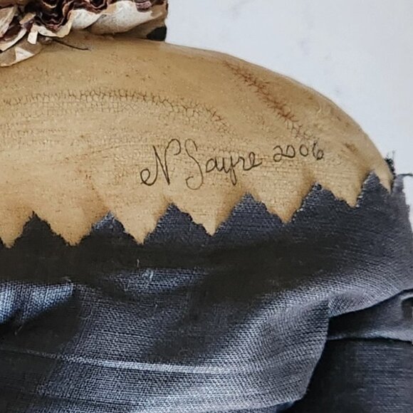 Nicol Sayre Handcrafted Folk Art Doll (witch) - Picture 3 of 14